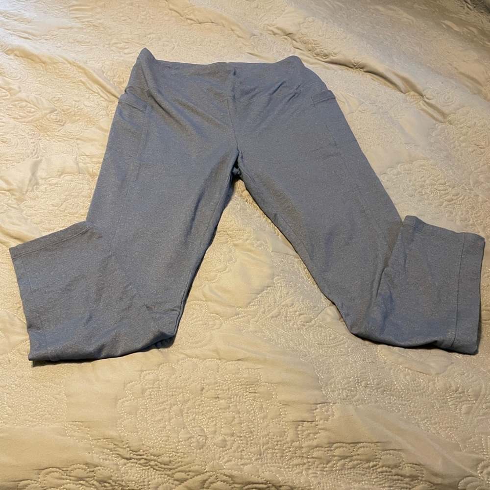 T by Talbots medium blue leggings. Size L.